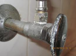 Escutcheon behind angle valve